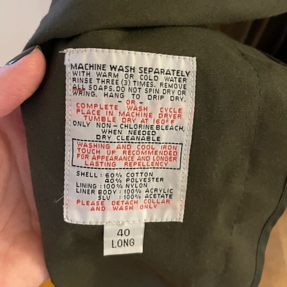 Harbor Light Mens Trench Coat 40 Long - Picture 5 of 5